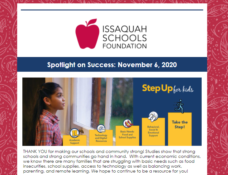 Spotlight On Success: November 6, 2020 > News & Articles > Issaquah ...